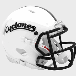 Iowa State Cyclones NCAA Mini Speed Football Helmet White Script