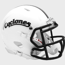 Iowa State Cyclones NCAA Mini Speed Football Helmet White Script