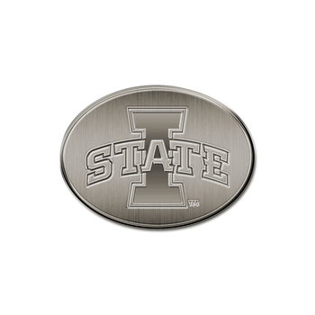 Iowa State Cyclones Oval Antique Auto Emblem
