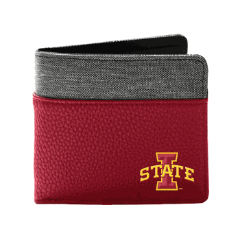 Iowa State Cyclones Pebble BiFold Wallet DRED