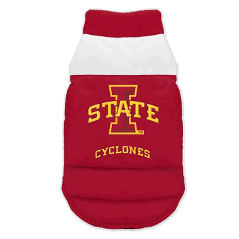Iowa State Cyclones Pet Parka Puff Vest Medium
