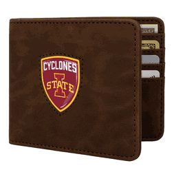 Iowa State Cyclones Shield Wallet - Brown