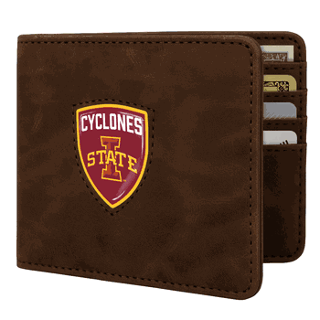Iowa State Cyclones Shield Wallet - Brown