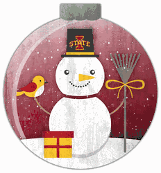 Iowa State Cyclones Snowglobe 12in Wall Art