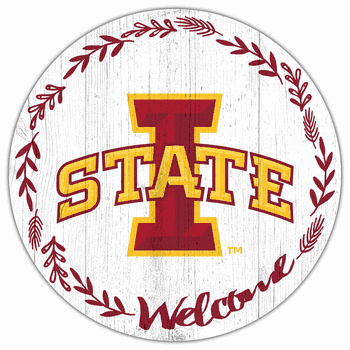 Iowa State Cyclones Welcome 12in Circle
