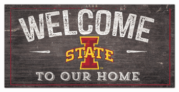 Iowa State Cyclones Welcome Distressed 6 x 12