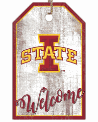 Iowa State Cyclones Welcome Team Tag 11x19 Sign