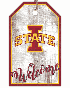 Iowa State Cyclones Welcome Team Tag 11x19 Sign