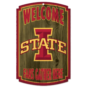 Iowa State Cyclones Wood Sign