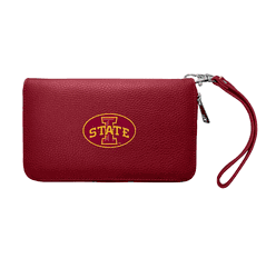Iowa State Cyclones Zip Organizer Wallet Pebble Maroon