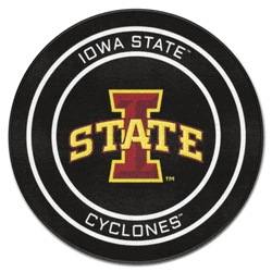 Iowa State Hockey Puck Rug - 27in. Diameter