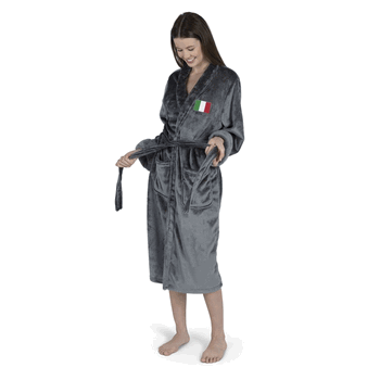 Italy Flag Silk Touch Robe Small/Medium
