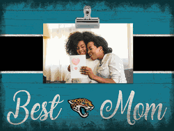 Jacksonville Jaguars 10" x 8" Best Mom with Stripe Clip Frame