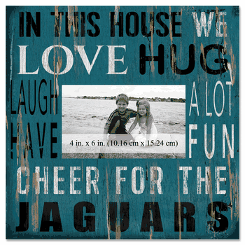 Jacksonville Jaguars 10x10 In This House Frame