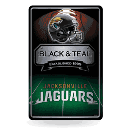 Jacksonville Jaguars  11" x 17" Metal Home Dcor Sign