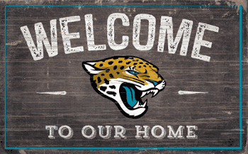 Jacksonville Jaguars 11x19 Welcome to our Home Sign