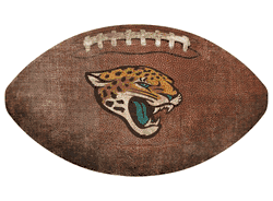Jacksonville Jaguars 12" Football Shaped Sign