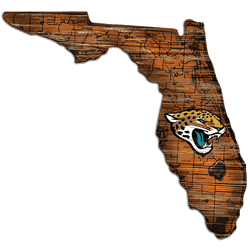Jacksonville Jaguars 12" Mini Roadmap State Sign