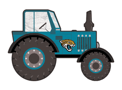 Jacksonville Jaguars 12" Tractor Cutout Sign