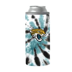 Jacksonville Jaguars 12oz Tie Dye Slim Can Coolie