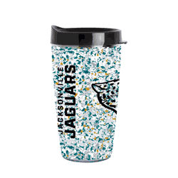 Jacksonville Jaguars 16oz Terrazzo Dbl Wall Clear Tumbler
