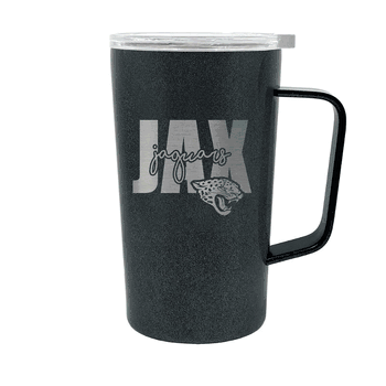 Jacksonville Jaguars 18oz Onyx Hustle Travel Mug