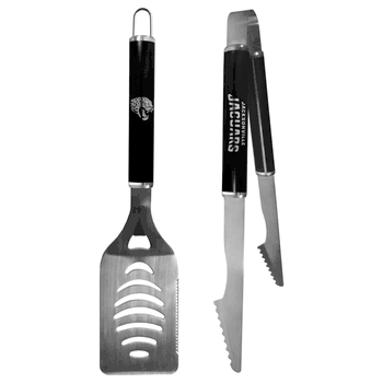 Jacksonville Jaguars 2 pc Black Steel Tailgate BBQ Set
