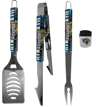 Jacksonville Jaguars 3 pc BBQ Set and Chip Clip