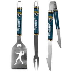 Jacksonville Jaguars 3 pc Steel BBQ Tool Set