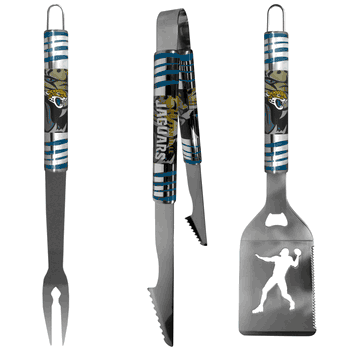 Jacksonville Jaguars 3 pc Tailgater BBQ Tools