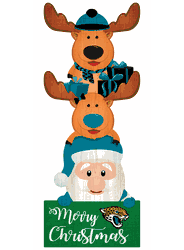 Jacksonville Jaguars 31" Santa Stack Leaner