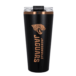 Jacksonville Jaguars 32oz Black and Copper Big Slim with Straw