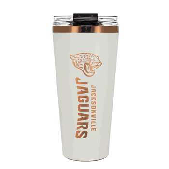 Jacksonville Jaguars 32oz Crme and Copper Big Slim Tumbler with Straw