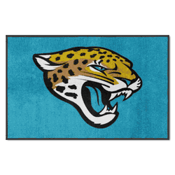 Jacksonville Jaguars 4X6 High-Traffic Mat with Durable Rubber Backing - Landscape Orientation