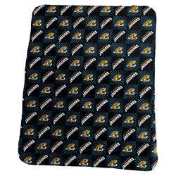 Jacksonville Jaguars 50x60 Repeating Pattern Fleece Throw