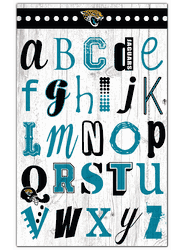 Jacksonville Jaguars Alphabet 11x19 Sign