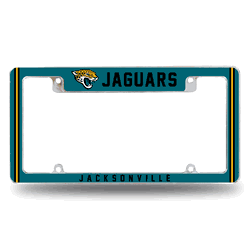 Jacksonville Jaguars Alternate Design All Over Chrome Frame