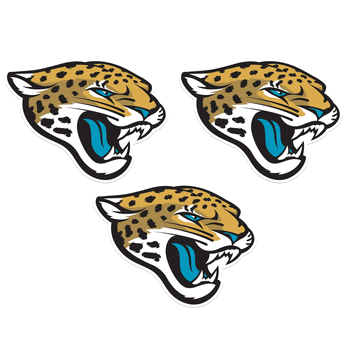 Jacksonville Jaguars Auto Decal 3 Pack