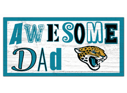 Jacksonville Jaguars Awesome Dad 6x12 Sign