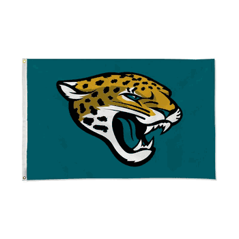Jacksonville Jaguars Banner Flag - Teal Background
