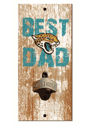 Jacksonville Jaguars Best Dad Bottle Opener  Wood Sign