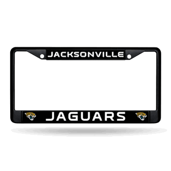 Jacksonville Jaguars  Black Chrome Frame with Plastic Inserts 12