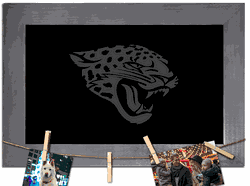 Jacksonville Jaguars Blank Chalkboard with frame & clothespins 11x19 Sign
