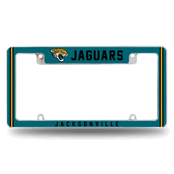 Jacksonville Jaguars Classic 12" x 6" Chrome All Over Automotive License Plate Frame