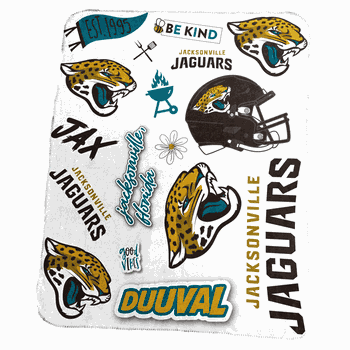 Jacksonville Jaguars Classic Native Fleece Throw