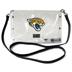 Jacksonville Jaguars Clear Envelope Purse STRAP