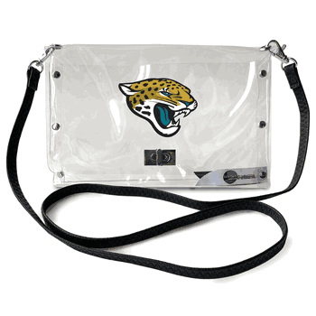 Jacksonville Jaguars Clear Envelope Purse STRAP
