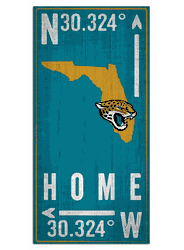 Jacksonville Jaguars Coordinate 6x12 Sign
