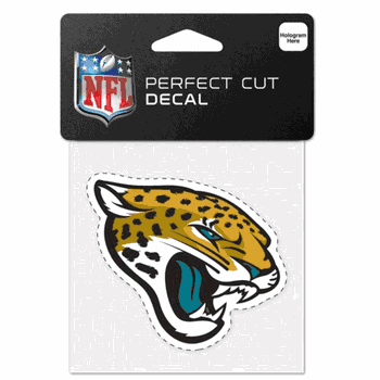 Jacksonville Jaguars Decal 4x4 Perfect Cut Color