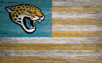 Jacksonville Jaguars Distressed Flag 11x19